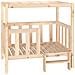 Cuccia per Cani 105,5x83,5x100 cm in Legno Massello di Pino - Foto miniatura 1
