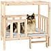 Cuccia per Cani 105,5x83,5x100 cm in Legno Massello di Pino - Foto miniatura 5
