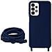 Cover Semirigida Per Samsung A23 5g / M23 5g Cordino Nylon Intrecciato 80 Cm Blu - Foto miniatura 4