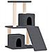 Albero Per Gatti Con Tiragraffi In Sisal Grigio Scuro 82 Cm - Foto miniatura 1