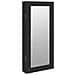 Armadio Portagioie Con Specchio A Muro Nero 30x8,5x67 Cm - Foto miniatura 2