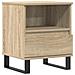 Comodino Rovere Sonoma 40x35x50 Cm In Legno Multistrato - Foto miniatura 1