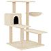 Albero Per Gatti Con Tiragraffi In Sisal Crema 82,5 Cm - Foto miniatura 1