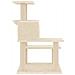 Albero Per Gatti Con Tiragraffi In Sisal Crema 82,5 Cm - Foto miniatura 3