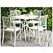 Set Di 4 Sedie Da Giardino Bianco Sersale - Foto miniatura 1