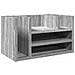 Organizer Scrivania Grigio Sonoma 44,5x24x25 Legno Multistrato - Foto miniatura 1