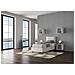 Letto Contenitore Imbottito 80x200 Similpelle Bianco Antea - Foto miniatura 4
