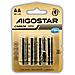 4 X Batterie Aa R6 1.5v Non Ricaricabili Stilo Carbonio Lr6 Batteria Pile - Foto miniatura 2