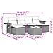 Set Divani Da Giardino Con Cuscini 7pz Nero Polyrattan - Foto miniatura 3
