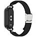 Elegante Cinturino Con Fibbia Intrecciata Per Xiaomi Mi Band 9/10 Black - Foto miniatura 5