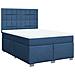 Giroletto a Molle con Materasso Blu 140x190 cm in Tessuto - Foto miniatura 1