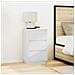 Comodini con Luci LED Bianco 38x34x65 cm - Foto miniatura 4