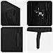 Credenza Nero 90 x 34 x 80 cm Legno multistrato - Foto miniatura 9