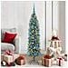 Albero di Natale Artificiale Sottile Verde e Bianco 150 cm - Foto miniatura 2