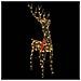 Renna 3D con 140 LED Bianco caldo 128 cm Rattan - Foto miniatura 2