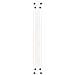 Gambe per tavolo da bar a forma di U 2 pz bianche 60x(90-91) cm in acciaio - Foto miniatura 7