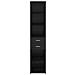 Credenza Rovere Nero 40 x 42,5 x 185 cm Legno multistrato - Foto miniatura 6
