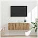 Mobile TV da parete Rovere Artigianale 60 x 31 x 29.5 cm - Foto miniatura 2