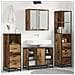 Set di mobili per il bagno con cassetto 3 pcs Legno vecchio - Foto miniatura 2