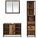 Set di mobili per il bagno con cassetto 3 pcs Legno vecchio - Foto miniatura 8