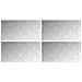 Dischi Quadrati 4 pcs Argento 80 x 40 cm Alluminio - Foto miniatura 1
