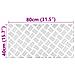 Dischi Quadrati 4 pcs Argento 80 x 40 cm Alluminio - Foto miniatura 8