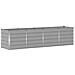 Fioriera Grigio chiaro 240 x 80 x 75 cm Acciaio - Foto miniatura 1