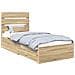 Struttura del letto Rovere Sonoma 90 x 190 cm Legno multistrato - Foto miniatura 1