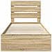 Struttura del letto Rovere Sonoma 90 x 190 cm Legno multistrato - Foto miniatura 7