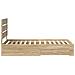 Struttura del letto Rovere Sonoma 90 x 190 cm Legno multistrato - Foto miniatura 8