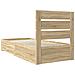 Struttura del letto Rovere Sonoma 90 x 190 cm Legno multistrato - Foto miniatura 9