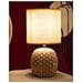 Lampada Da Tavolo Vkh98-beige-ceramica-14x14x27 Cm - Foto miniatura 5