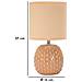 Lampada Da Tavolo Vkh98-beige-ceramica-14x14x27 Cm - Foto miniatura 6