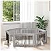 Cancello per cani con supporti 6 pcs Grigio Sonoma 100 x 60 cm - Foto miniatura 2