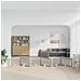 Cancello per cani con supporti 6 pcs Grigio Sonoma 100 x 60 cm - Foto miniatura 3
