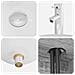 Mobiletto con Lavabo a Parete Sonoma grigio 49,5 x 35 x 63 cm - Foto miniatura 6