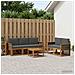 Set di divani da esterno con cuscino 6 pcs Naturale e Antracite - Foto miniatura 2