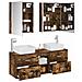 Set di mobili per il bagno 5 pcs Rovere Fumo - Foto miniatura 3