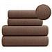 Set di asciugamani DIANA 2+2 - 70x140 cm + 50x90 cm - Taupe - 100% cotone - Design elegante - Foto miniatura 5