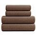 Set di asciugamani DIANA 2+2 - 70x140 cm + 50x90 cm - Taupe - 100% cotone - Design elegante - Foto miniatura 4