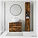 Set di Armadi da Bagno da 2 Pezzi UTRECHT Rovere Fumo - Foto miniatura 7