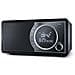 DR-450 (BK) - Radio digitale portatile con DAB / DAB+ / FM, Bluetooth 4.2, funzione sveglia / sonno e snooze, effetto legno, colore: Nero - Foto miniatura 1
