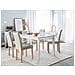 Set Di 2 Sedie Da Pranzo In Pelle Sintetica Beige Broadway - Foto miniatura 4