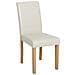 Set Di 2 Sedie Da Pranzo In Pelle Sintetica Beige Broadway - Foto miniatura 6