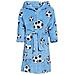 Fleece-bademantel Fußball, Accappatoio Bambino, Blu (original), 122 (122/128)  - Foto miniatura 4