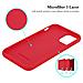 Custodia Compatibile Con Apple Iphone 11 Pro Max 6.5 In Liquid Rosso - Coperchio Protettivo In Silicone Tpu Flessibile - Foto miniatura 9