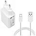 Caricabatterie Originale Da Casa Con Cavo Type C Mdy-10-ef 18w White Bulk - Foto miniatura 1