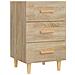Comodino Rovere Sonoma 40x40x66 Cm In Legno Multistrato - Foto miniatura 1