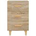 Comodino Rovere Sonoma 40x40x66 Cm In Legno Multistrato - Foto miniatura 3