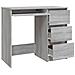 Scrivania Grigio Sonoma 90x45x76 Cm In Legno Multistrato - Foto miniatura 5